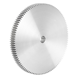 Spur gear straight, form B without hub, module 1.5 toothing milled, steel (22400)