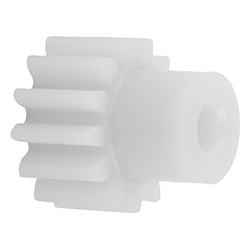 Spur gear straight, module 0.5 injection moulded (22402)