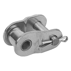 Link, form L offset link with split pin, stainless steel (22212)