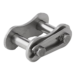 Link, form E link with spring clip connection stainless steel (22212)