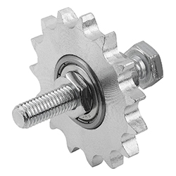 Sprocket wheel set, steel, with ball bearing ready-to- install (22281)