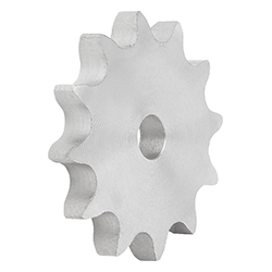 Disc sprocket single, pre-drilled, steel, ISO=12B-1 (22264)