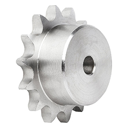 Sprocket single, stainless steel, pre-drilled, ISO=10B-1 (22255)