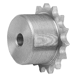 Sprocket single, pre-drilled, ISO=24B-1 (22252)