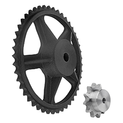 Sprocket single, pre-drilled, ISO=16B-1 (22252)