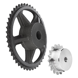 Sprocket single, pre-drilled, ISO=08B-1 (22252)