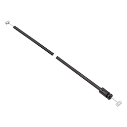 Bowden cable with plastic sleeve, with screw nipple, stainless steel (05596)