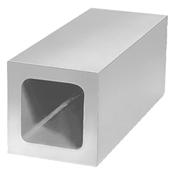 Hollow profile square, grey cast iron (01740)