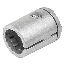 T connector slot 8 with rotation lock, Type I, aluminium (10901)