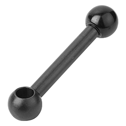 Ball grip, form 20° with locating hole, steel (06420)