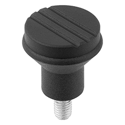 Mushroom knob, thermoplastic, inch (06242)