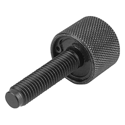 Torque screw with thrust point, free-cutting steel (07130)