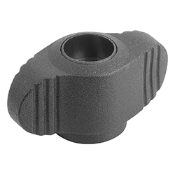 Wing grip Miniwing, form D tapped through thread, inch (06652)