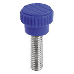 Knurled knob with external thread, visually detectable, polyamide (06094)