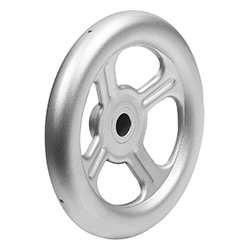 Handwheel reamed hole, form B, stainless steel (06289)