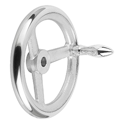 Handwheel DIN 950, reamed hole, aluminium, machine handle revolving, inch (06273)