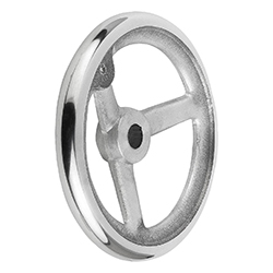 Handwheel DIN 950, reamed hole, aluminium, without grip, inch (06273)