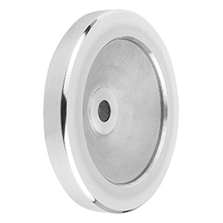 Disc handwheel reamed hole, aluminium, without grip, inch (06275)