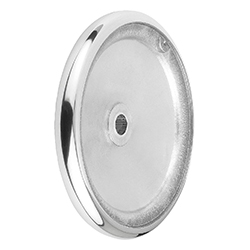 Disc handwheel similar to DIN 950 reamed hole, aluminium, without grip, inch (06279)