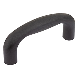 Pull handle, arched pull handles with soft inner face, polypropylene (06913)