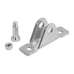 Hinge plate, steel or stainless steel (27616)