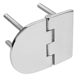 Hinge, form A oval, stainless steel (27876-11)