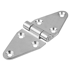 Hinge maintenance-free, steel (27898)