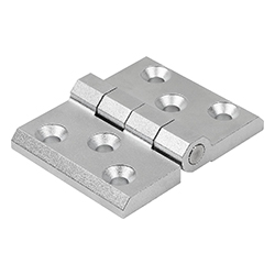 Hinge form B, fastening holes, zinc (27868)