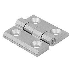 Hinge form A, fastening holes, zinc (27868)