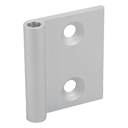 Hinge halves for aluminium profiles, aluminium (27869-06)