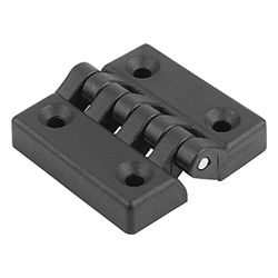 Hinge with fastening hole, thermoplastic (27855)