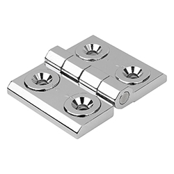 Hinge adjustable form C, horizontal, fastening holes (27868)