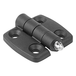 Hinge form C with bolt/head and cotter pin, thermoplastic (27851)