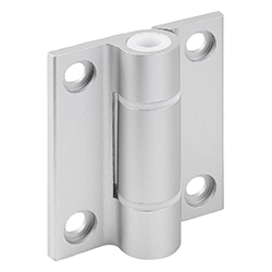 Hinge without spring, aluminium (27906)