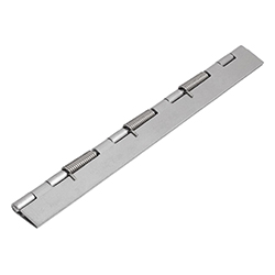 Spring hinge, spring closed, steel or stainless steel (27904)