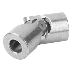 Cardan joint single with plain bearing DIN 808, reamed hole, steel (23403)