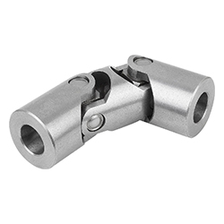 Cardan joint double with needle bearing DIN 808, reamed hole, steel (23407)