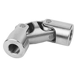 Cardan joint double with plain bearing DIN 808, reamed hole, steel (23404)