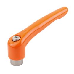 Clamping levers, die-cast zinc with internal thread, threaded insert stainless steel (06451)