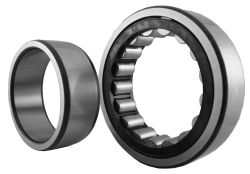Cylindrical roller bearings NU22..-E, main dimensions to DIN 5412-1, non-locating bearing, separable, with cage NU2207-E-XL-TVP2
