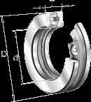 Axial deep groove ball bearings / single direction / FAG 0167148220000