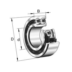 Angular contact ball bearings / double row / 33 / 33 / FAG