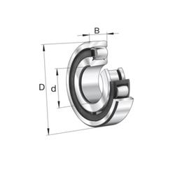 Barrel roller bearing 203..-K, main dimensions to DIN 635-1, with tapered bore, taper 1:12