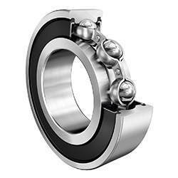 Deep Groove Ball Bearing 63..-RSR, Single Row, Single Sealed, Steel Sheet Metal Cage