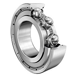 Deep Groove Ball Bearing 63..-Z, Single Row, Single Shielded, Steel Sheet Metal Cage