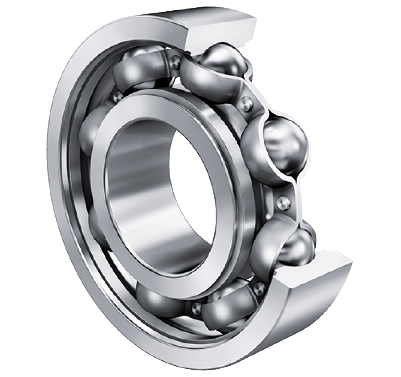 Deep Groove Ball Bearing 64..-C, Single Row, Generation C, Steel Sheet Metal Cage