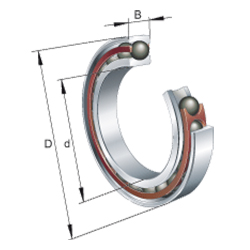 High-Speed Spindle Bearing HCM70..-C-T-P4S-XL, Adjusted, in Pairs or Sets, Contact Angle 17°, Restricted Tolerances