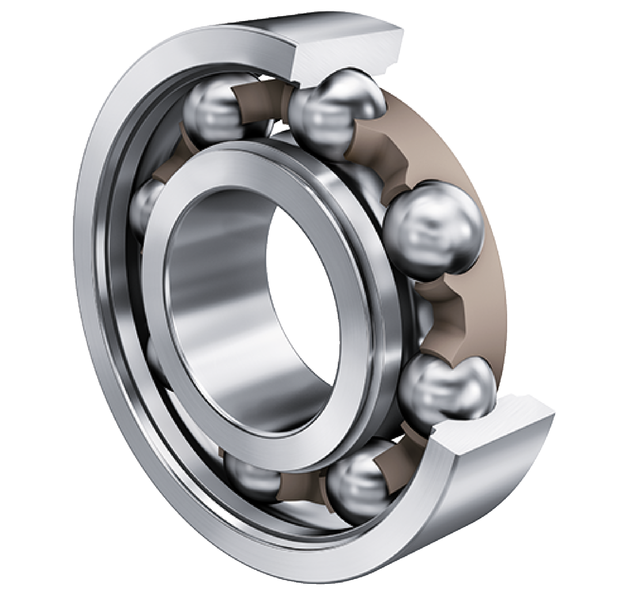 Deep Groove Ball Bearing 62..-C-TVH, Single Row, Generation C, Plastic Cage