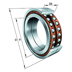 Axial Angular Contact Ball Bearing BAX..-F-T-P4S-DBL