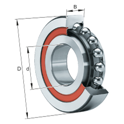 Axial Angular Contact Ball Bearing BSB..-2Z-SU, Single Direction, No Screw Mounting